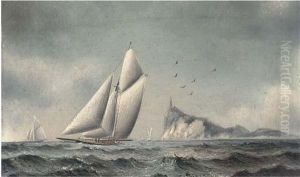 Big Cutters On Opposite Tacks; And Big Cutters Reaching Off Anisland (illustrated) by James C. Bourne