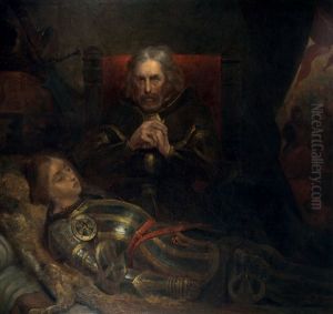 Eberhard Le Larmoyeur Ou Le Comte De Wurtemberg Pleurant Sur Le Corps De Son Fils by Ary Scheffer