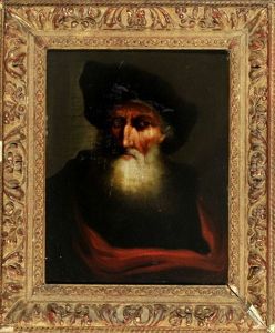 Portrait Eines Bartigen Herren