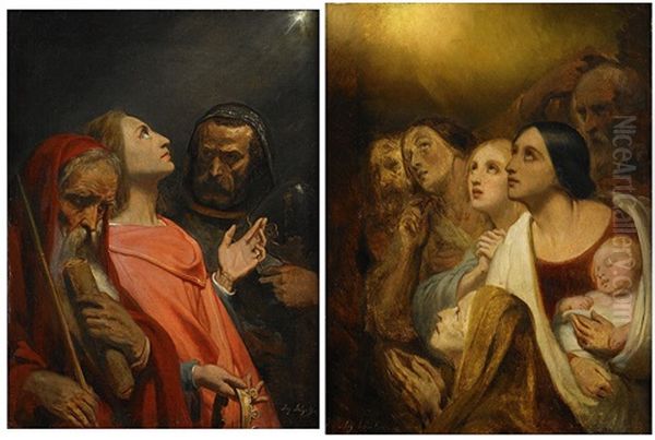 Both Signed 'ary Scheffer' - view 1