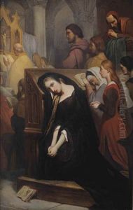 Marguerite In The Church by Ary Scheffer