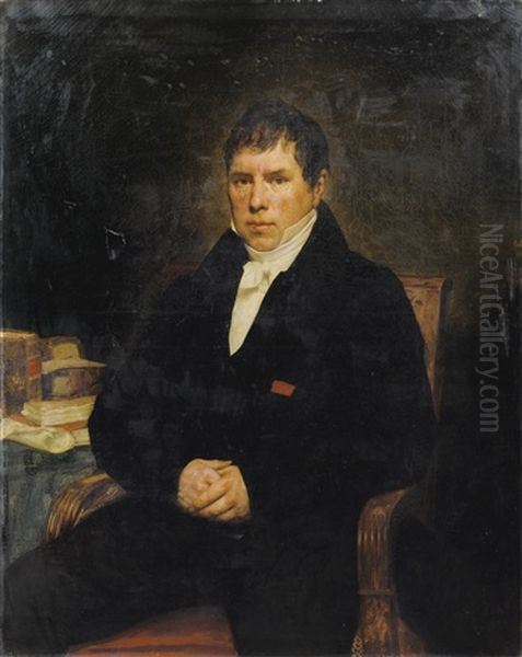 Portrait D'homme A Son Bureau - view 1