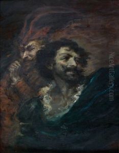 Faust Et Mephistopheles by Ary Scheffer