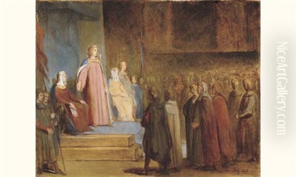 Saint Louis Confie La Regence A Blanche De Castille - view 1