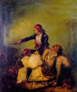 Jeune Grec Defendant Son Pere by Ary Scheffer