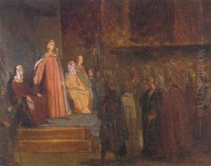 St Louis, Leaving On Crusade, Hands The Regency To Queen Blanche, June 13, 1248 St Louis, Leaving On Crusade, Hands The Regency To Queen Blanche, June 13, 1248