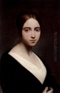 Portrait Of A Woman With A Black Dress