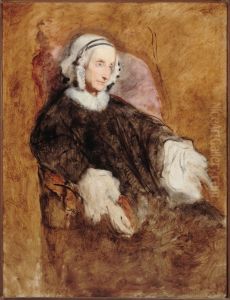 Portrait De La Reine Marie-amelie En Deuil
