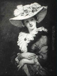 Woman With A Fan by Ary Scheffer