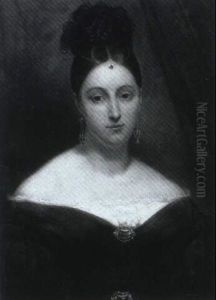 Portrait D'une Jeune Femme by Ary Scheffer