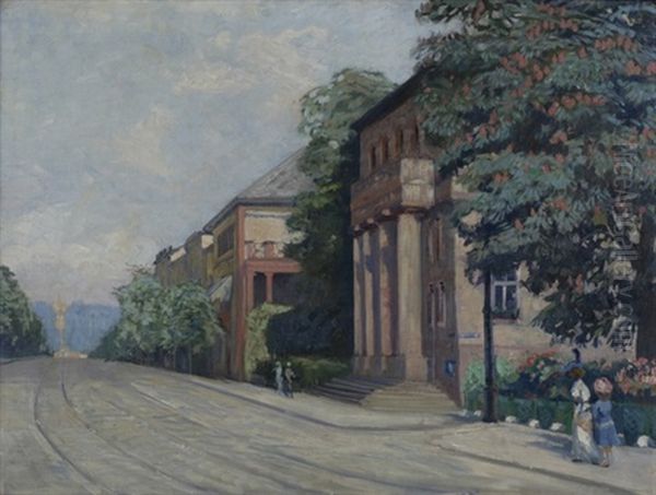 Torhaus Am Wilhelmshoher Platz In Kassel Mit Blick Auf Den Herkules - view 1