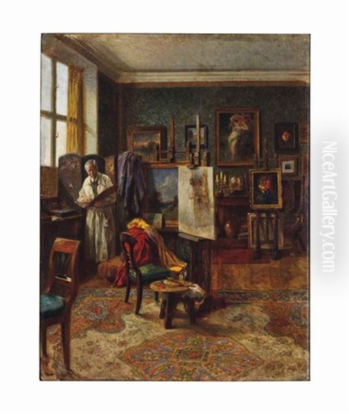 The Artist In His Studio - view 1