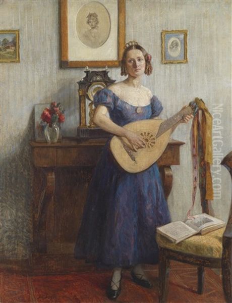 Musizierende Junge Dame - view 1