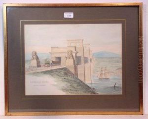 Britannia Bridge Anglesey Entrance Showing by John Cooke Bourne