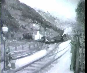 Der Bahnhof In Oblarn (steiermark)