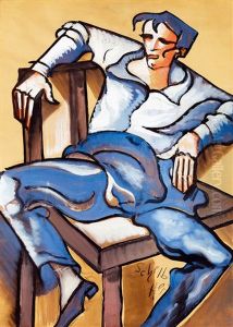 Vagabond Sitting On A Chair