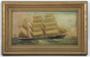 British Clipper Ship by Joseph Bourne
