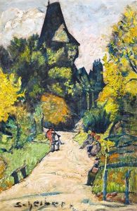 City Park With Vajdahunyad Castle by Hugo Scheiber