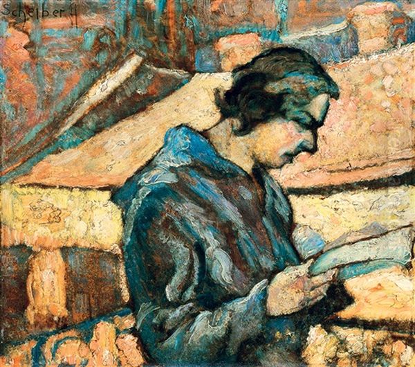 Woman Reading - view 1