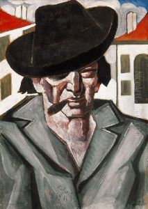 Kalapos Ferfi (man In A Hat) by Hugo Scheiber