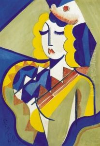 Szoke Lany (blonde Beauty) by Hugo Scheiber