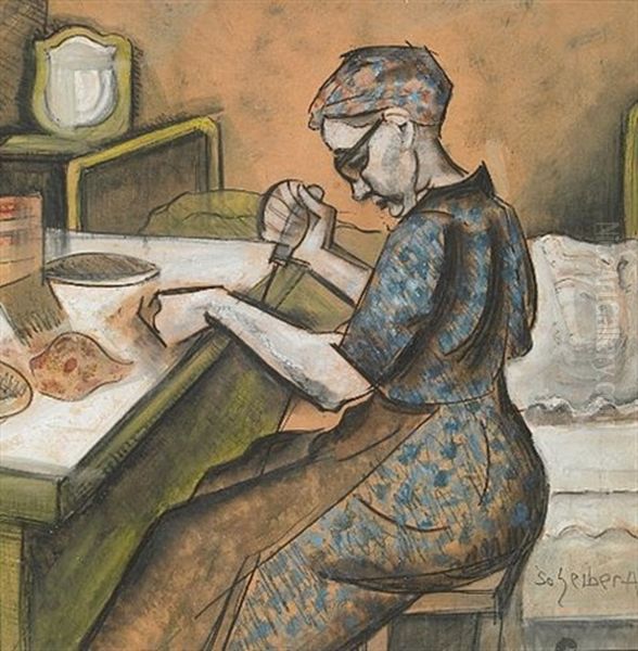Woman At Work - view 1
