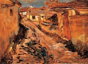 Utcareszlet, Taban (street Scene - Taban) by Hugo Scheiber