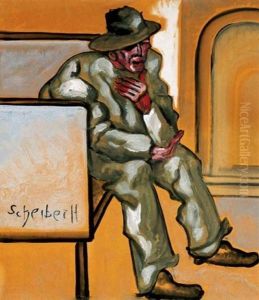Kalapos Ferfi (man In A Hat) by Hugo Scheiber