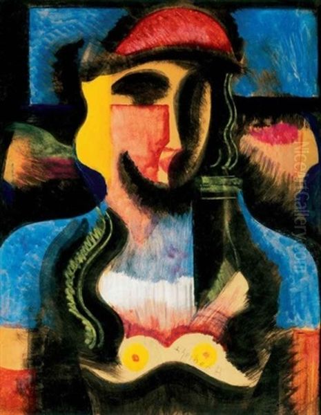 No Piros Sapkaban (woman In A Red Cap) - view 1
