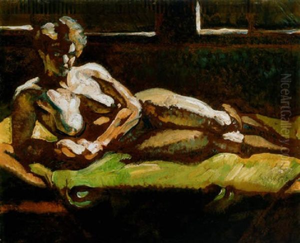 Modell Muteremablak Elott (model Before The Window Of The Studio) - view 1