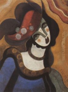 Kalapos Holgy (lady With Hat) by Hugo Scheiber