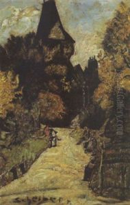 A Budapesti Vajdahunyad Var (vajdahunyad Castle In Budapest) by Hugo Scheiber