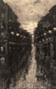 Cityscape by Hugo Scheiber