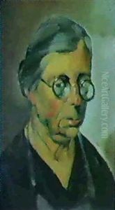 Portrait De Vieille Femme by Hugo Scheiber