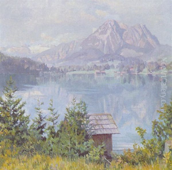 Altausseersee Mit Sarstein, Potschenstein Und Dachstein - view 1