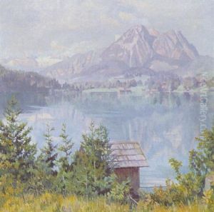 Altausseersee Mit Sarstein, Potschenstein Und Dachstein