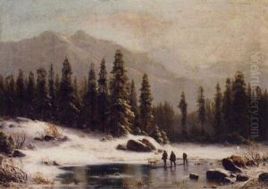 A Winter's Walk by Carl Ludwig Scheins