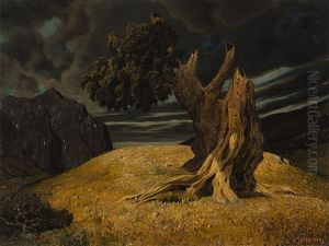 Stormy Atmosphere In Haller Anger by Leopold Scheiring