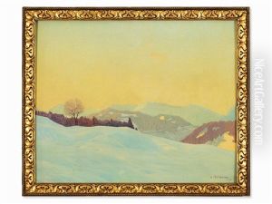 Snowy Mountains by Leopold Scheiring