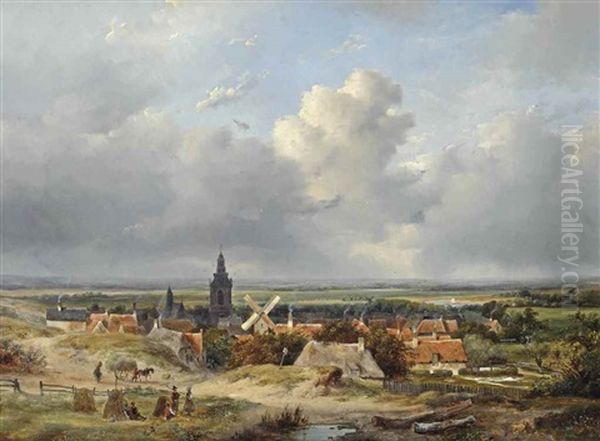 A Panoramic View Of A Village In The Dunes - view 1