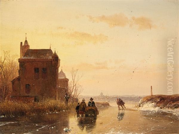 Winter Landscape With A Fort - view 1