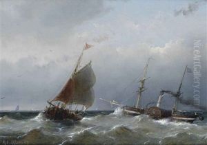 A Steamer On Open Water