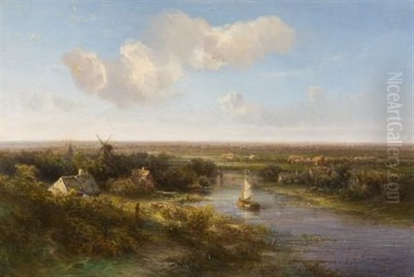 Weite Hollandische Flusslandschaft - view 1