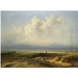 A Horseman In A Panoramic Landscape