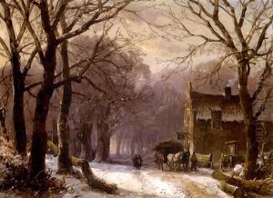 Wood Gatherers Near The Toll House, Scheveningen