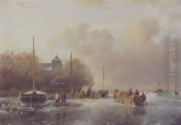 Paysage D'hiver Au Traineau - view 1