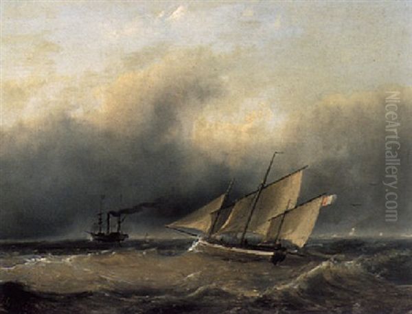 Ships On A Choppy Sea - view 1