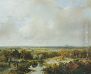 Dutch Landscape by Andreas Schelfhout
