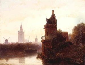 A View Of Delft At Dusk