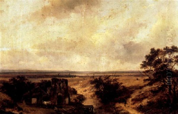 Figures In A Landscape In The East Of Holland - view 1